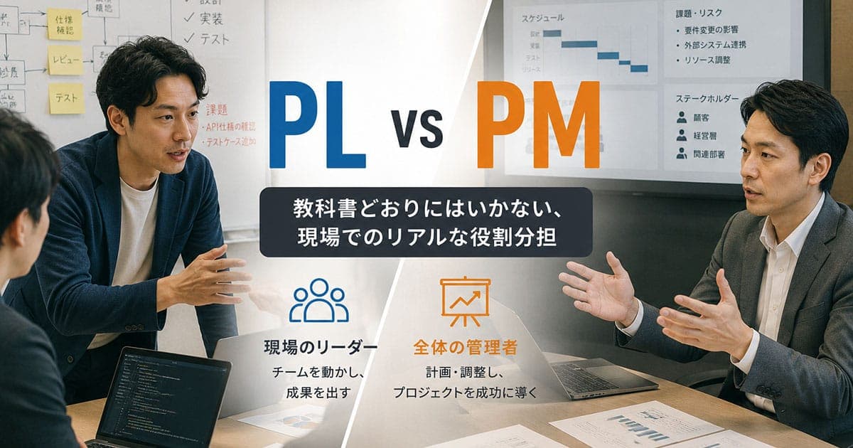 PMとPLの違いは「外」と「中」|境界が曖昧になる現場の3場面